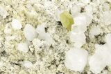 Green Titanite (Sphene), Feldspar, Calcite & Muscovite - Pakistan #209264-2